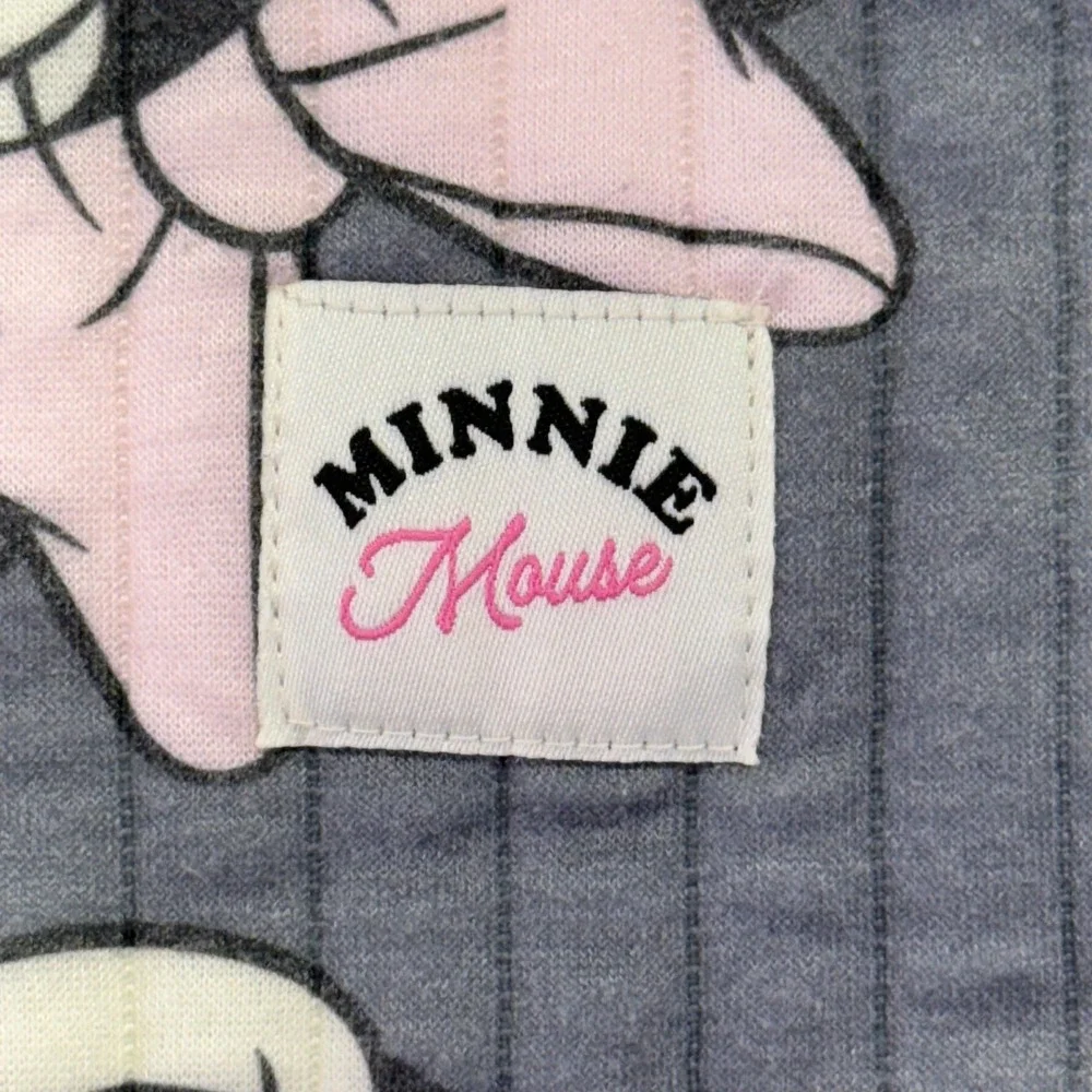 Disney Minnie Mouse Baby Toddler‎ Gray Quilted Sweatshirt Pullover Top 24M